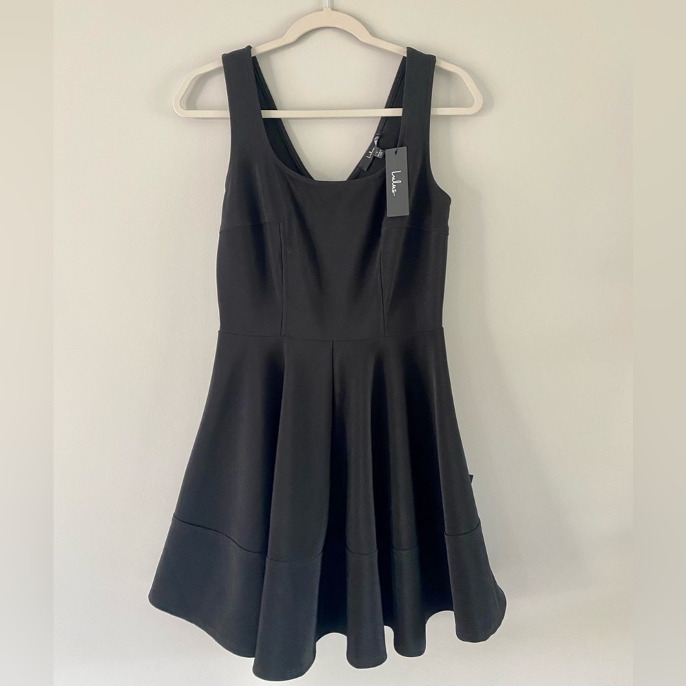 Lulu’s “Home Before Daylight” Black Dress